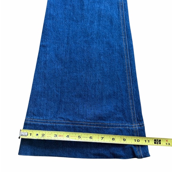 AO.LA  Alice And Olivia Good High Waist Flare Wide Leg Exposed Button, Size 25 - Picture 7 of 9